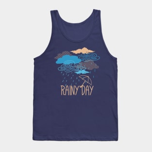 Blue Rainy Day Tank Top